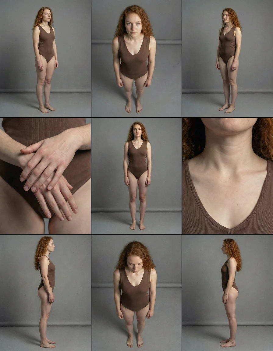 Corps et visages avec IA