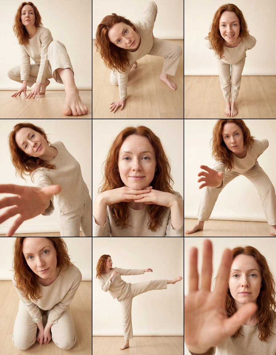 Corps et visages avec IA