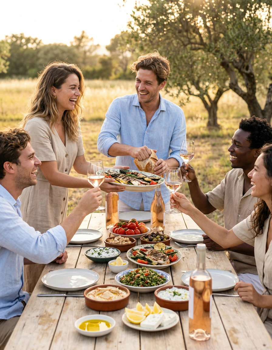 AI-generated scene rendering