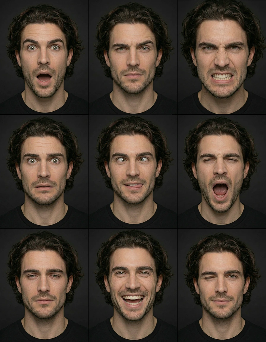 Corps et visages avec IA