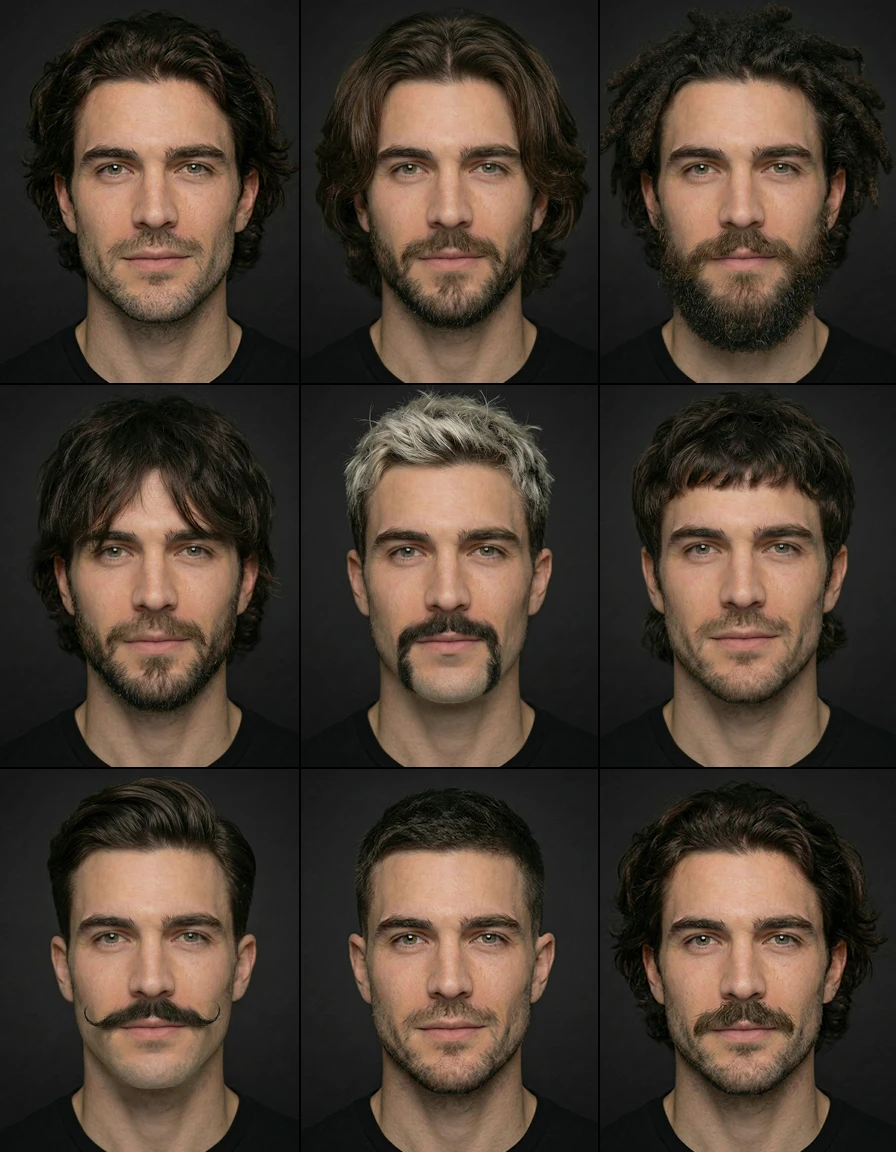 Corps et visages avec IA