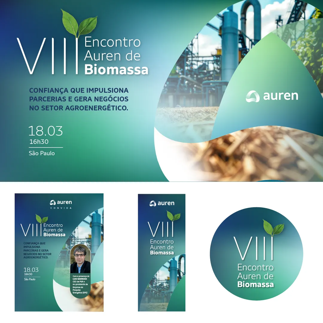 Auren, VIII Biomass Meeting, event identity and applications