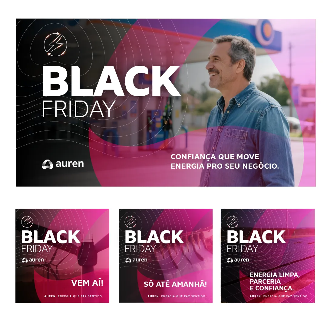Auren, Black Friday campaign, banner and social posts