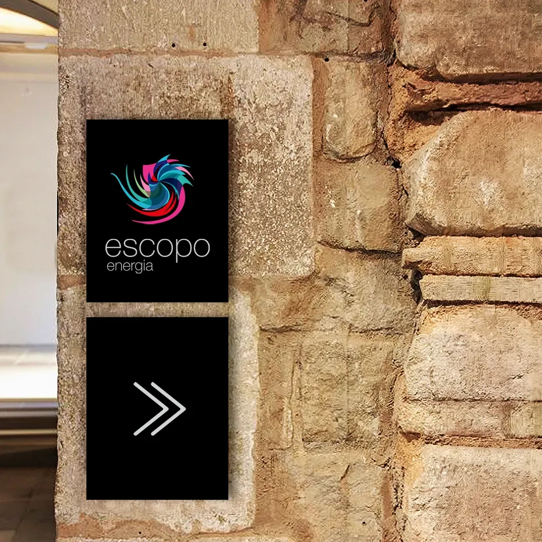 Escopo Energia, wall signage