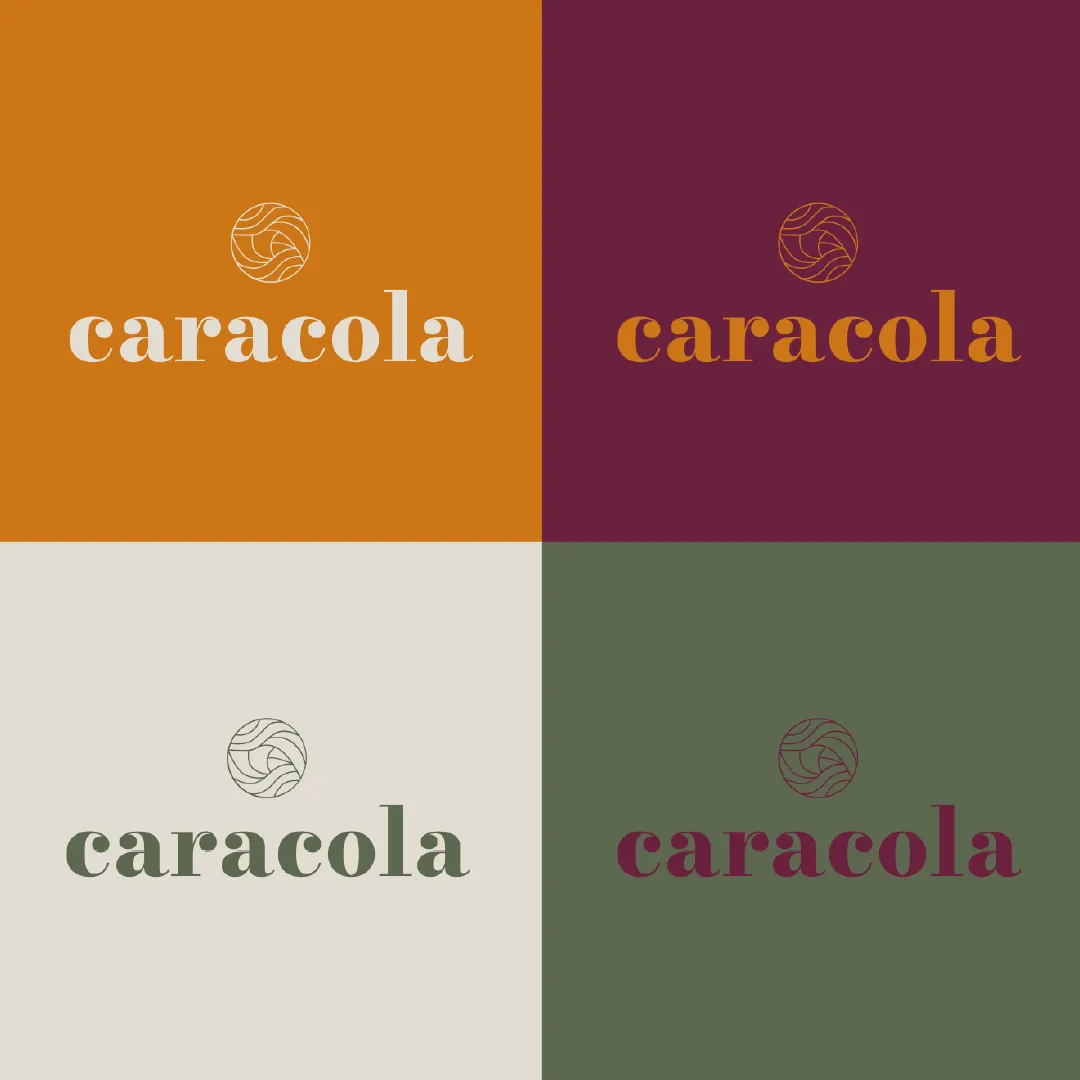 Caracola, logo color variations