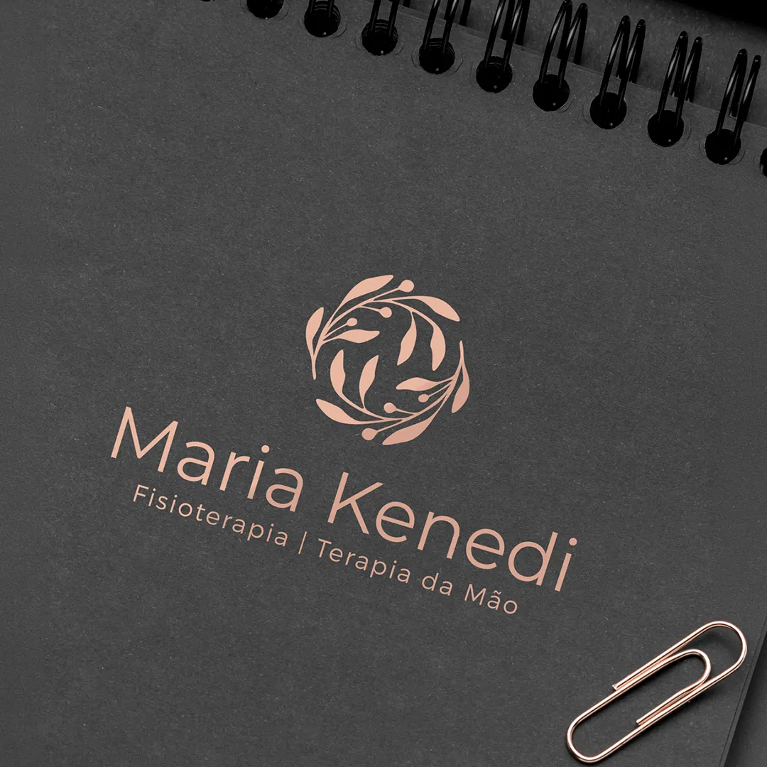 Maria Kenedi, notebook with foil logo