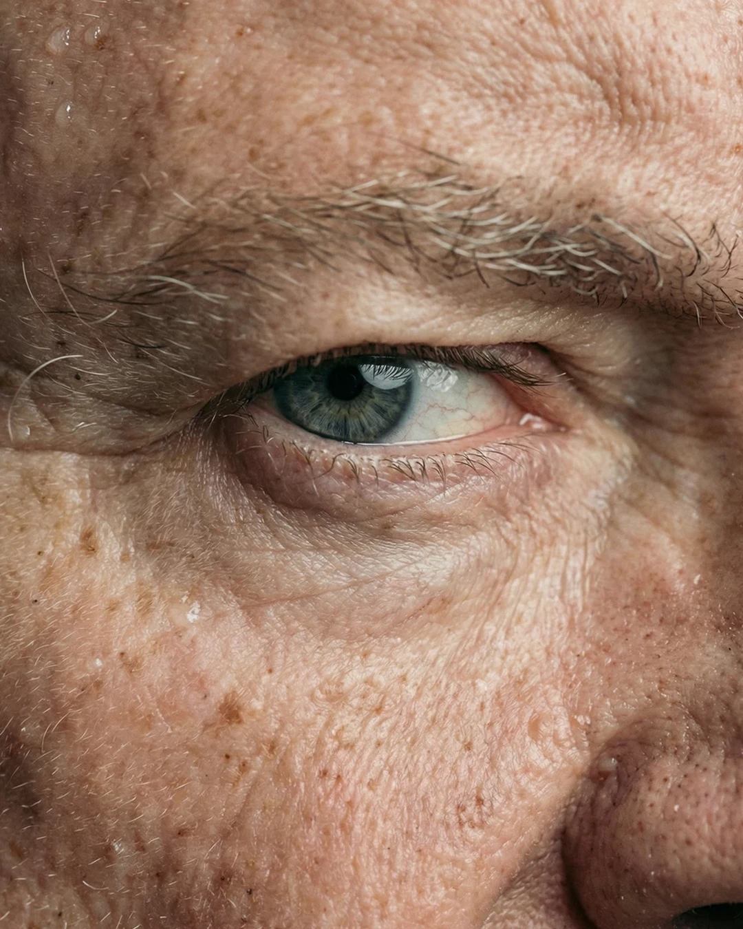 Macro close-up of a man's gaze, image 2 of 2